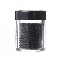 caviar / décor billes noires pour ongles