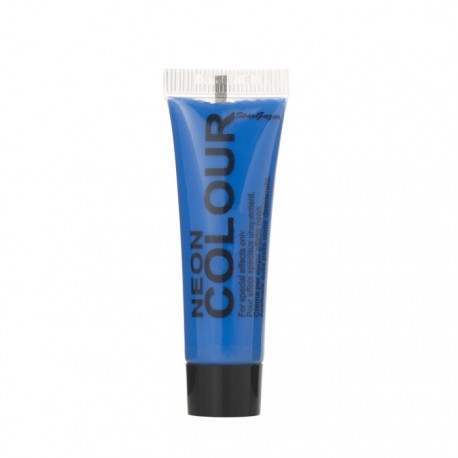 maquillage visage et corps UV bleu