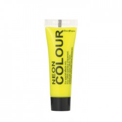 maquillage visage et corps UV jaune