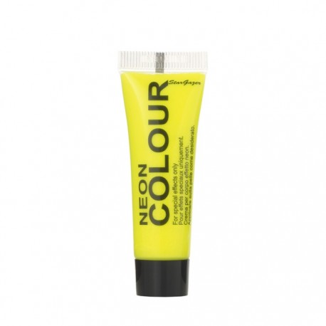 maquillage visage et corps UV jaune