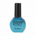 vernis chrome : bleu