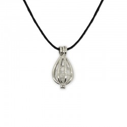 collier pendentif cage howlite