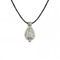 collier pendentif cage howlite