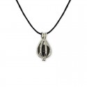 collier pendentif cage onyx