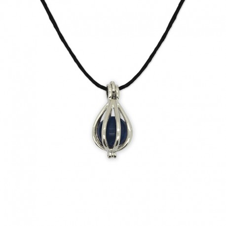 collier pendentif cage sodalite