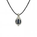 collier pendentif cage sodalite