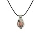 collier pendentif cage rhodonite