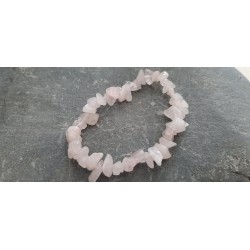 bracelet baroque quartz rose