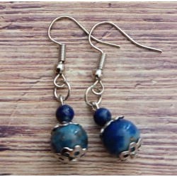 Boucle d'oreilles Lapis Lazuli