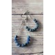 Boucles d'oreilles sodalite bleue