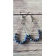 Boucles d'oreilles sodalite bleue